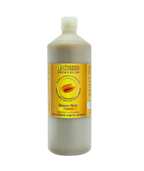 MAKAZO AFRICAN BLACK SOAP PAPAYA