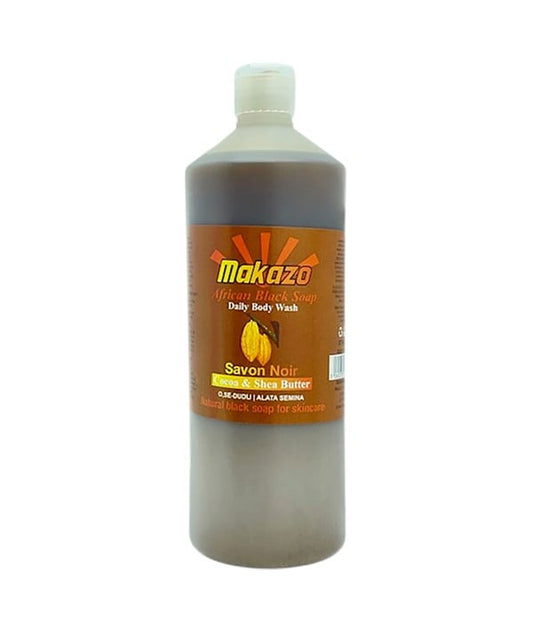 MAKAZO AFRICAN BLACK SOAP COCOA AND SHEA BUTTER